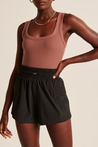 Short de tiro alto - Negro