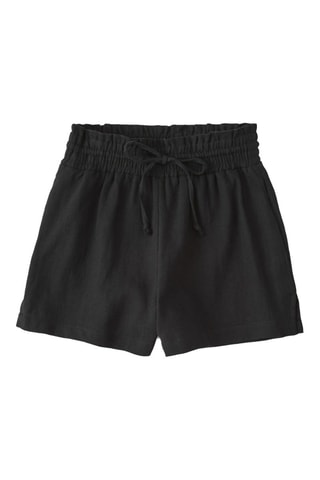Short de lino - Negro