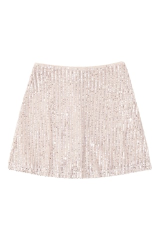 Falda recta de talle alto - Salmón