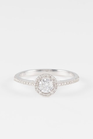 Anello Ahimsa - Oro bianco e diamanti