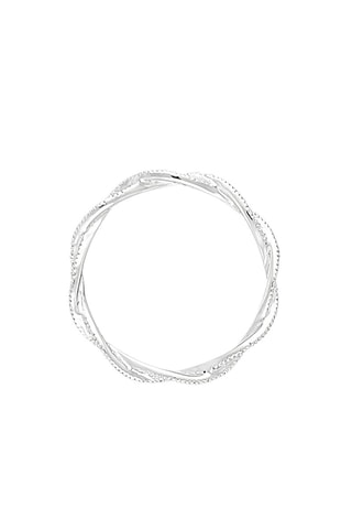 Anello Précieux Nouage - Oro bianco e diamanti