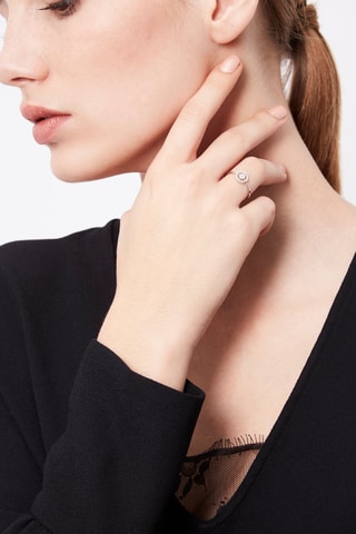 Anello Bulle de Bonheur - Oro bianco e diamanti