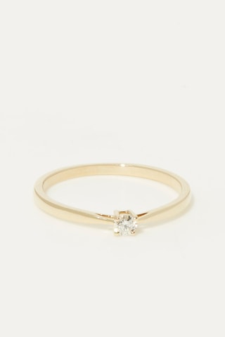 Solitario Délicat - Oro giallo e diamante