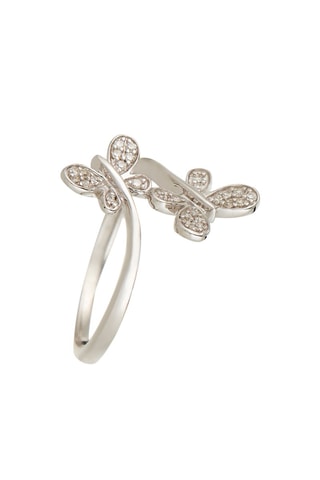 Anello My Butterflies - Oro bianco e diamanti