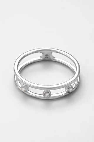 Anello Milene - Oro bianco e diamanti