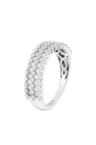 Anello Alliance Bubble - Oro bianco e diamanti