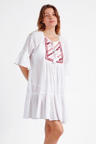 Abito a trapezio - Bianco