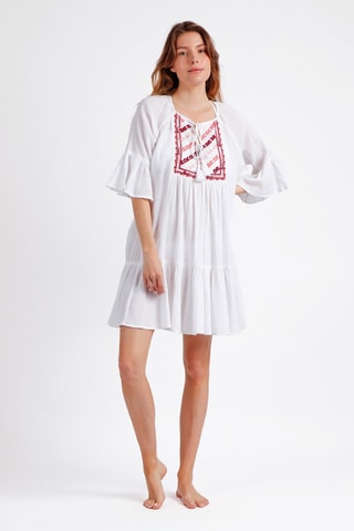 Abito a trapezio - Bianco