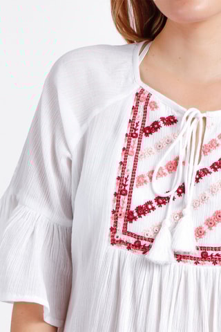 Abito a trapezio - Bianco