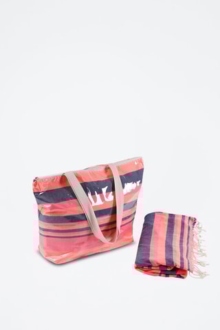 Pareo e shopping bag - Fucsia