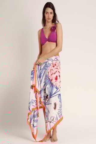 Pareo - 
Bianco e blu