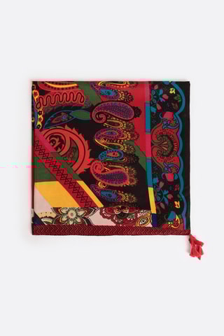 Pareo Paisley - Rosso e nero