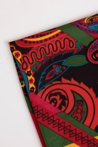 Pareo Paisley - Rosso e nero