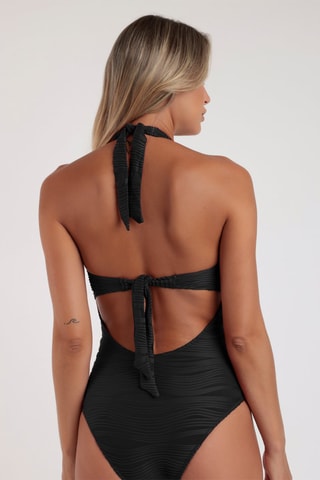 Fato de banho com copas Waves Mare - Preto