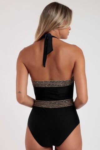 Fato de banho com copas Luxe - Preto