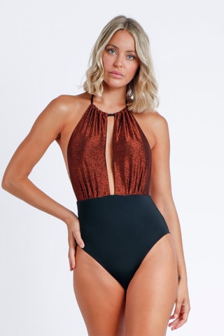 Fato de banho com copas Laranja