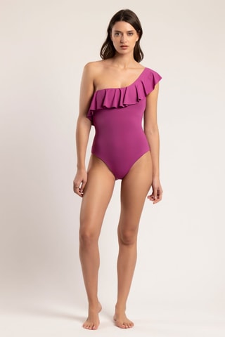 Fato de banho 1 peça assimétrico 
Violeta
