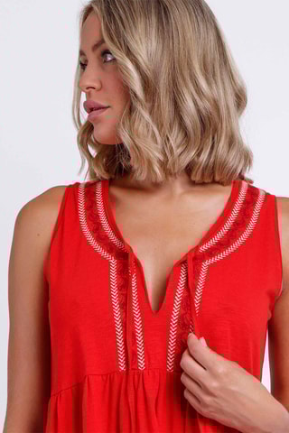 Abito taglio dritto - Rosso