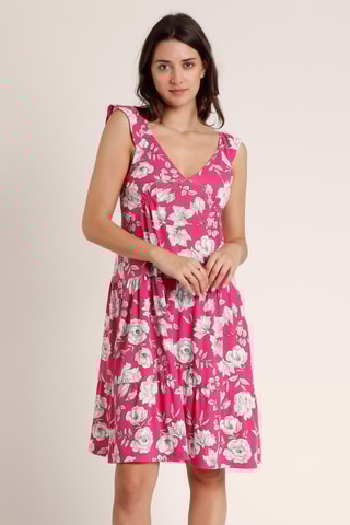 Abito - Fucsia e bianco