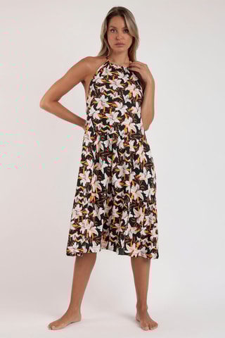 Abito - Nero e arancione