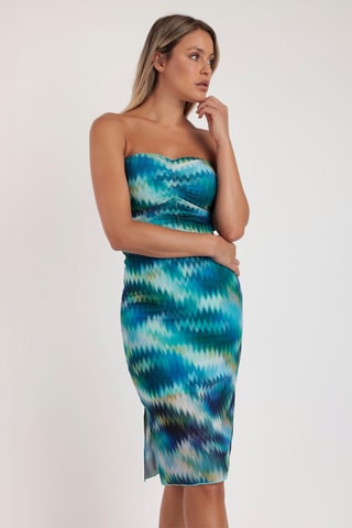 Abito bustier Sea Shore - Blu