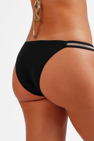 Slip bikini - 
Nero e dorato