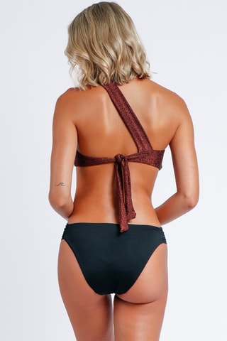 Bikini con coppe - Bordeaux e nero