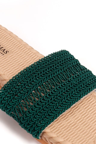 Ciabatte - Verde e beige