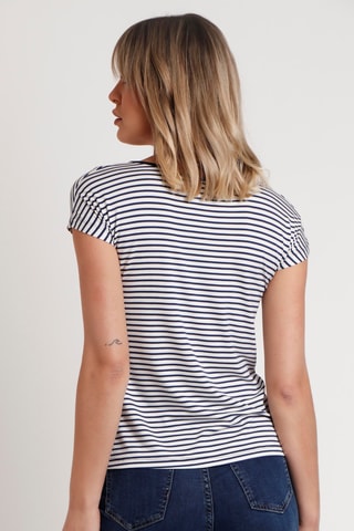 T-shirt - Navy e bianco