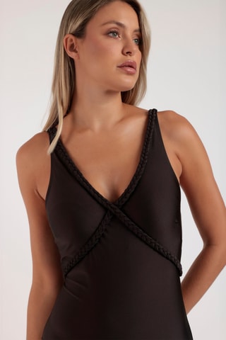 Fato de banho - Castanho-escuro