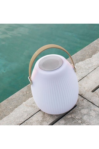 Baladeuse musicale Bluetooth sans fil LED Mini May Play - Blanc