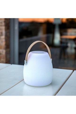 Baladeuse musicale Bluetooth sans fil LED Mini May Play - Blanc