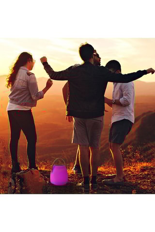 Baladeuse musicale Bluetooth sans fil LED Mini May Play - Blanc