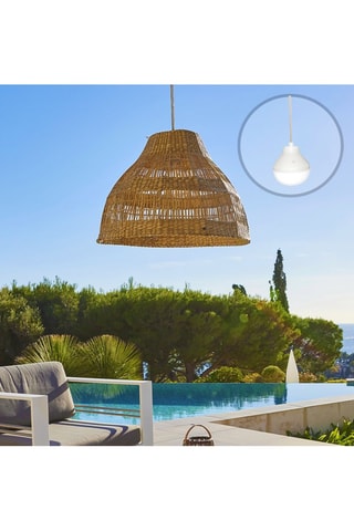 Suspension avec ampoule LED nomade