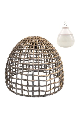 Suspension avec ampoule LED nomade Amadeo  Beige