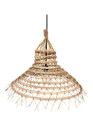 Suspension filaire d’extérieur en fibre de palmier dattier Gaia - 44 cm