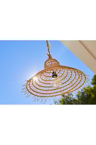 Suspension filaire d’extérieur en fibre de palmier dattier Gaia - 44 cm