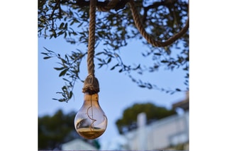 Suspension solaire LED Cordy - Beige