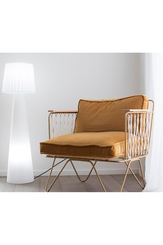 Lampadaire Lady W110 - Blanc et noir - 2 x 15 W