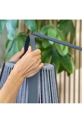 Lampadaire solaire LED Rayglow - Noir et naturel