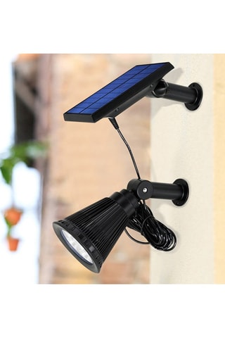 2 spots solaires d’extérieur 2 en 1 LED Spiky Away - Noir - 2 x 5 W
