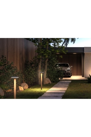 Potelet solaire en aluminium KEOPE GROUND H80cm