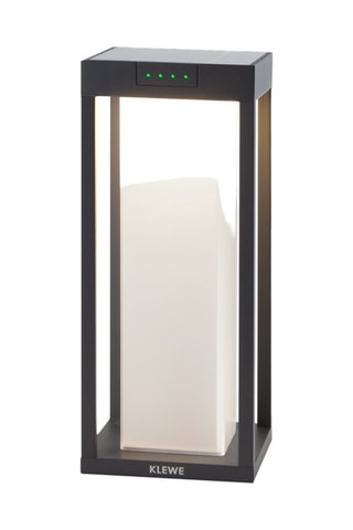 Potelet solaire en aluminium RADIA MINI MOON H35cm