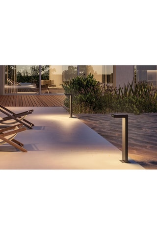 Potelet solaire en aluminium ALA MAXI Noir H65cm