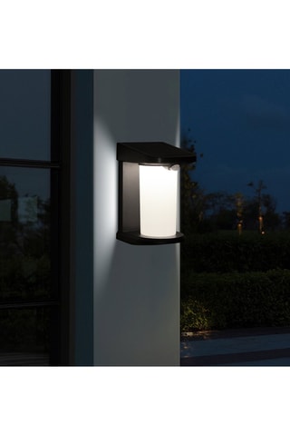 2 appliques solaires LED Lusty - Noir - 2 x 5 W
