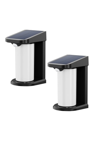 2 appliques solaires LED Lusty - Noir - 2 x 5 W