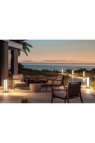 Potelet solaire en aluminium RADIA MAXI H50cm