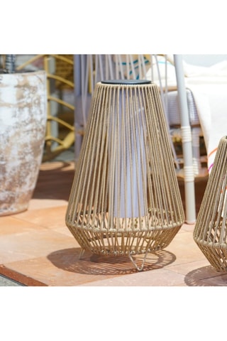 Lanterne solaire LED Salomea - Beige