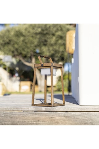 Lanterne solaire LED Verona - Marron