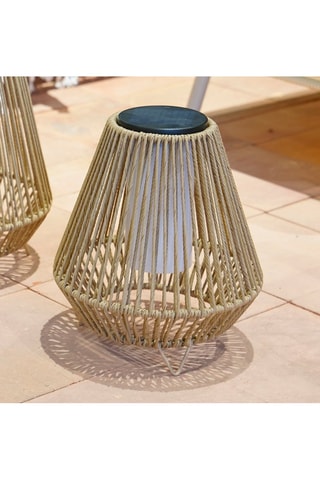 Lanterne solaire LED Salomea - Beige